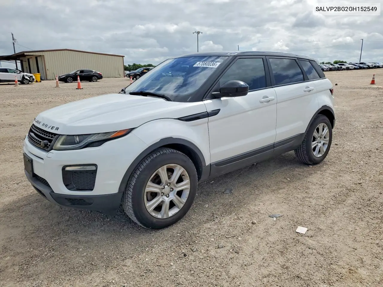 2016 Land Rover Range Rover Evoque Se VIN: SALVP2BG2GH152549 Lot: 57080036