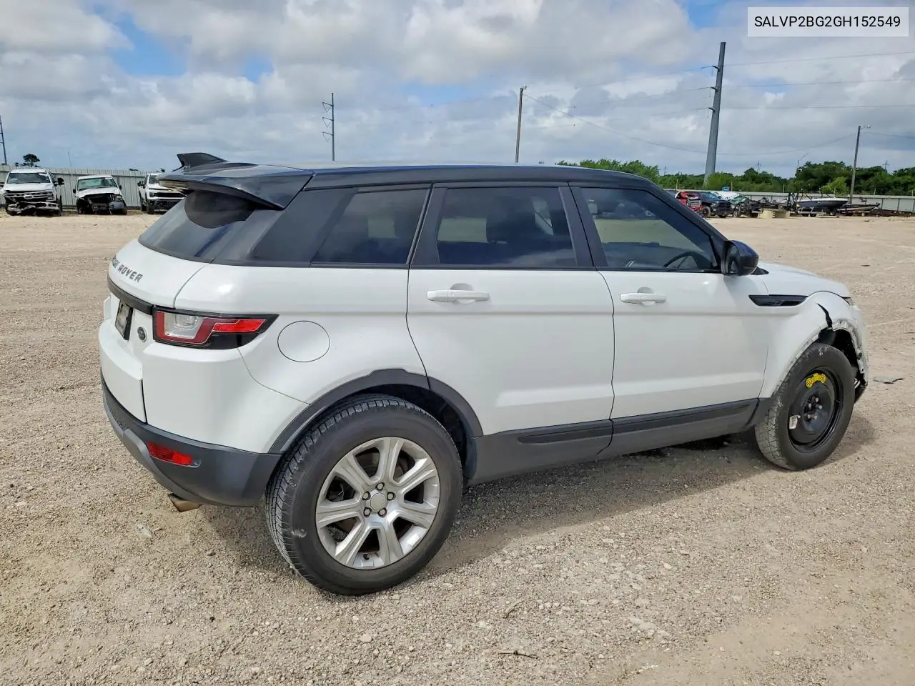 2016 Land Rover Range Rover Evoque Se VIN: SALVP2BG2GH152549 Lot: 57080036