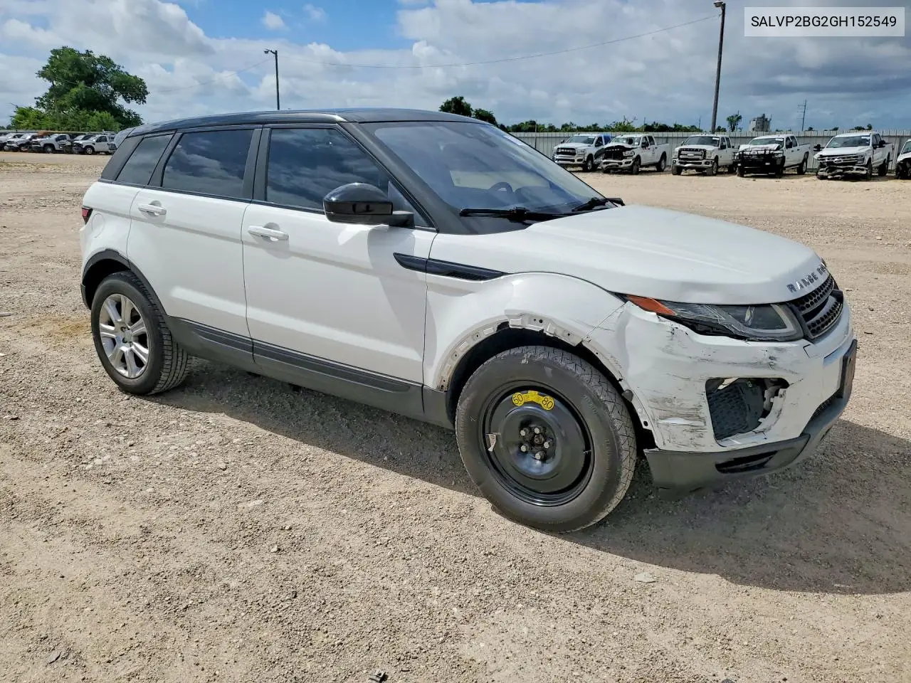 2016 Land Rover Range Rover Evoque Se VIN: SALVP2BG2GH152549 Lot: 57080036