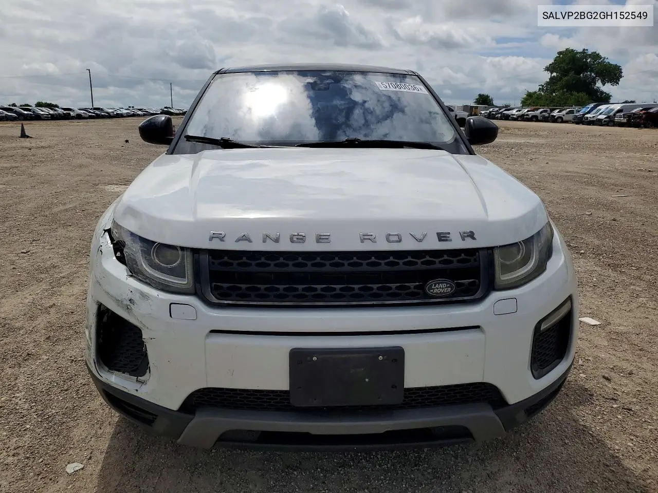 2016 Land Rover Range Rover Evoque Se VIN: SALVP2BG2GH152549 Lot: 57080036
