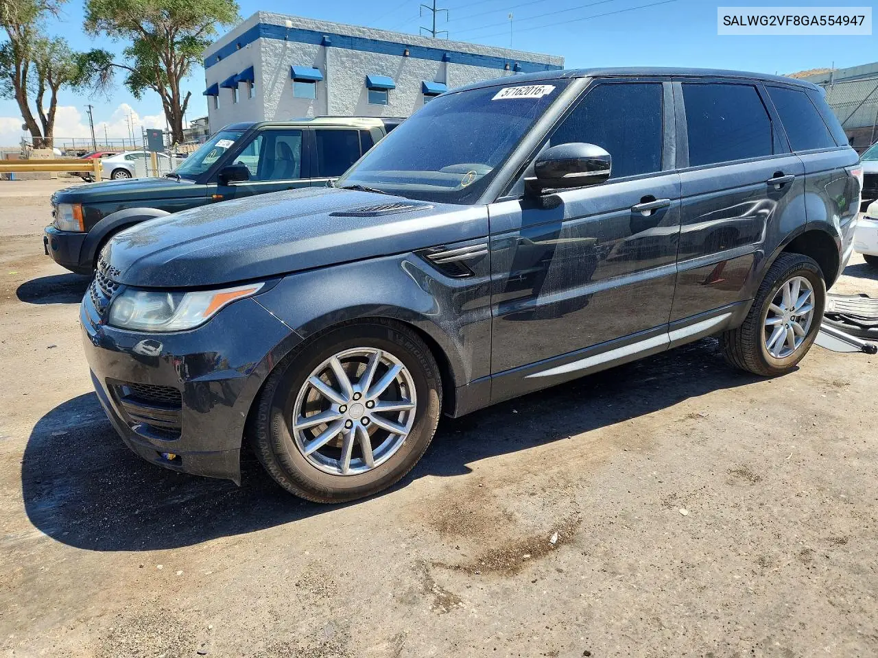 2016 Land Rover Range Rover Sport Se VIN: SALWG2VF8GA554947 Lot: 57162016