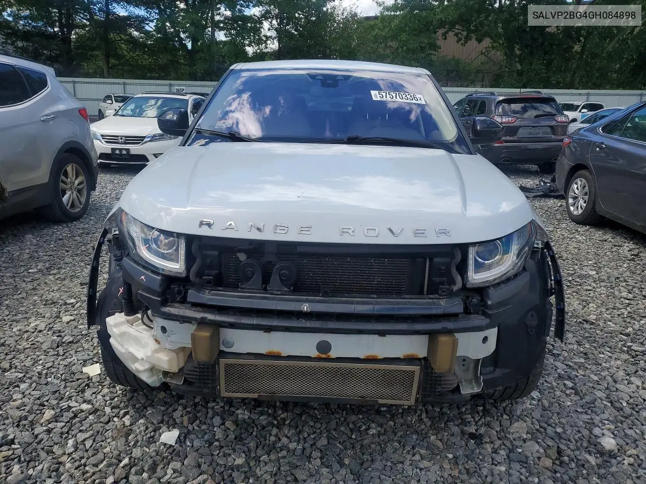 2016 Land Rover Range Rover Evoque Se VIN: SALVP2BG4GH084898 Lot: 57570336