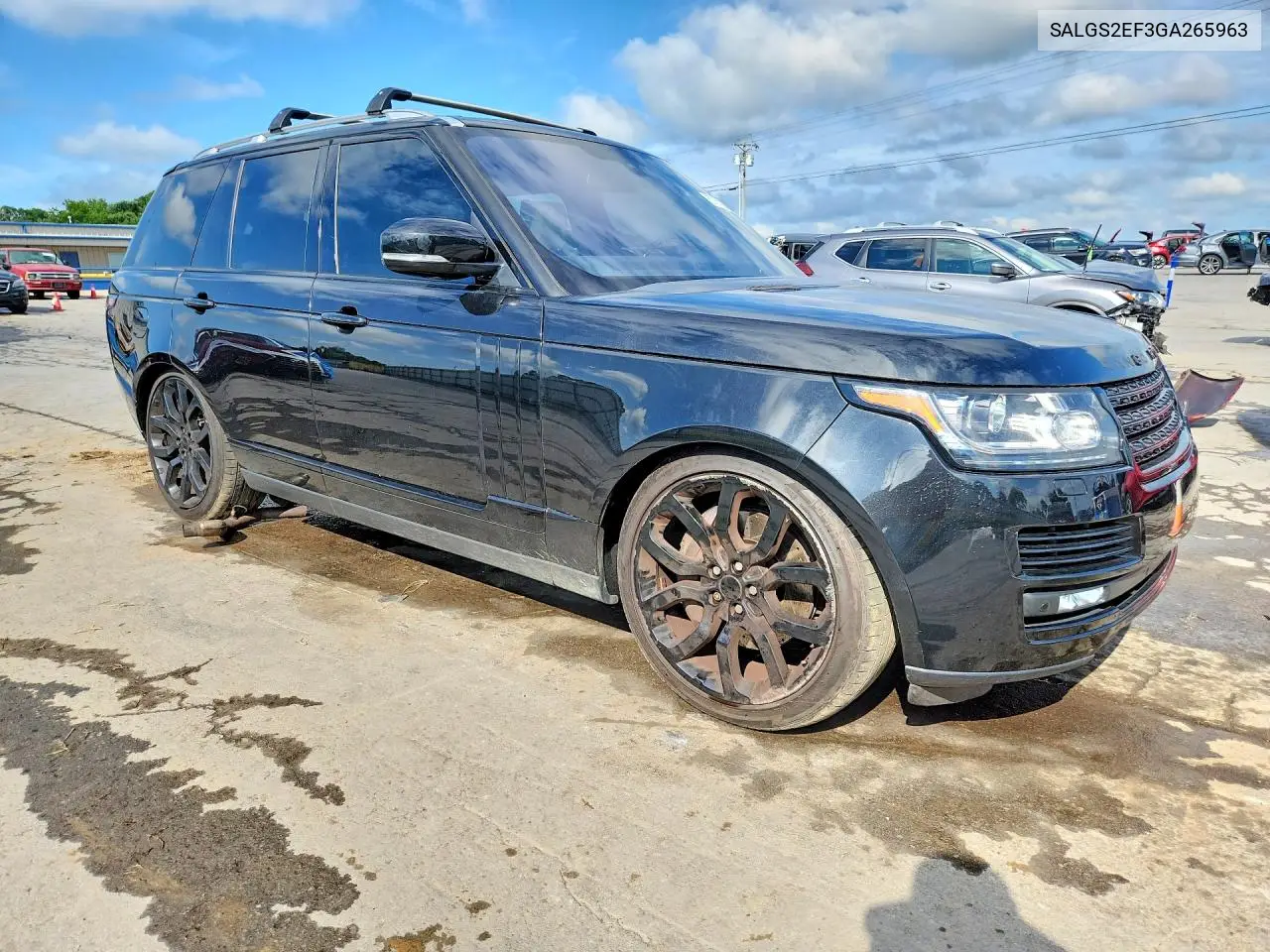 2016 Land Rover Range Rover Supercharged VIN: SALGS2EF3GA265963 Lot: 57822646
