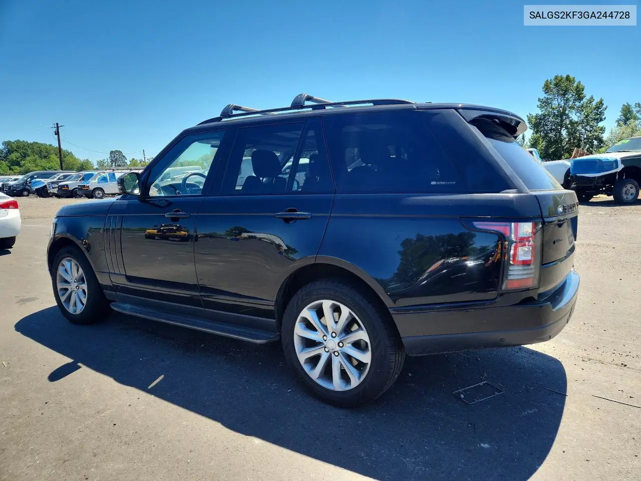 2016 Land Rover Range Rover Hse VIN: SALGS2KF3GA244728 Lot: 58157606