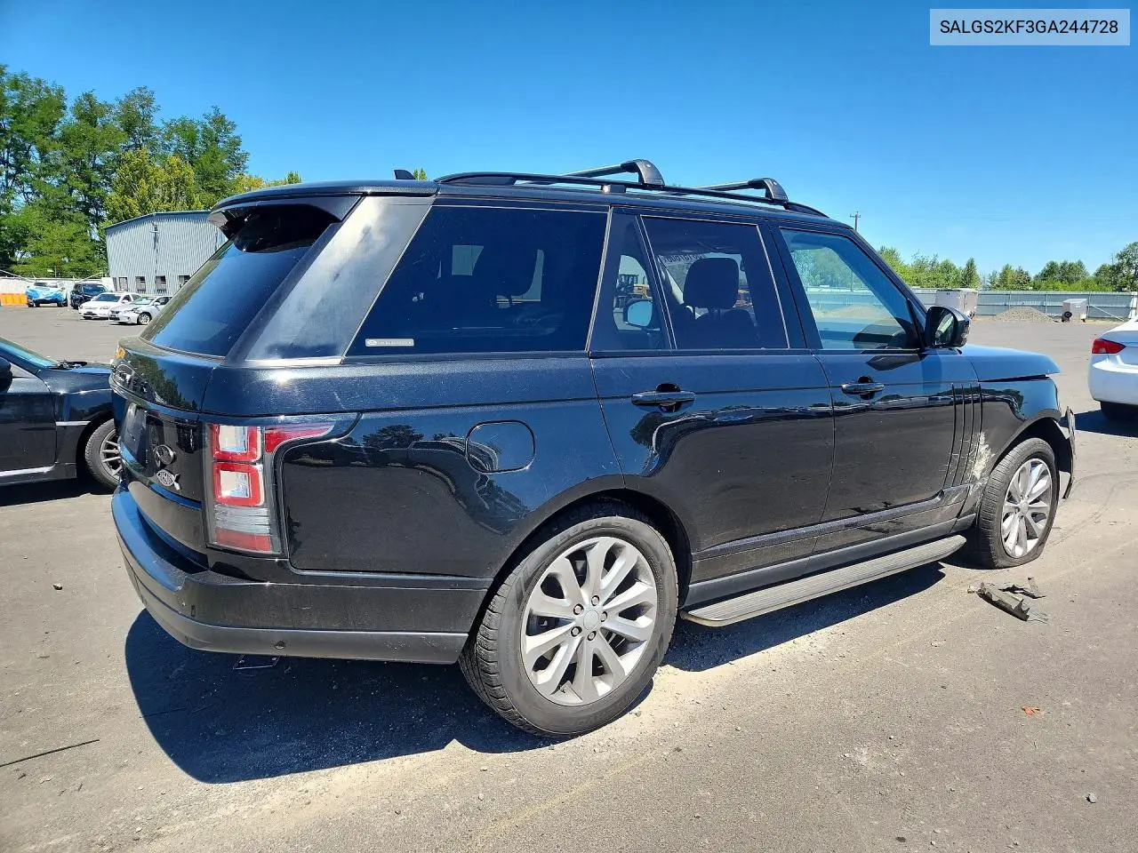 2016 Land Rover Range Rover Hse VIN: SALGS2KF3GA244728 Lot: 58157606
