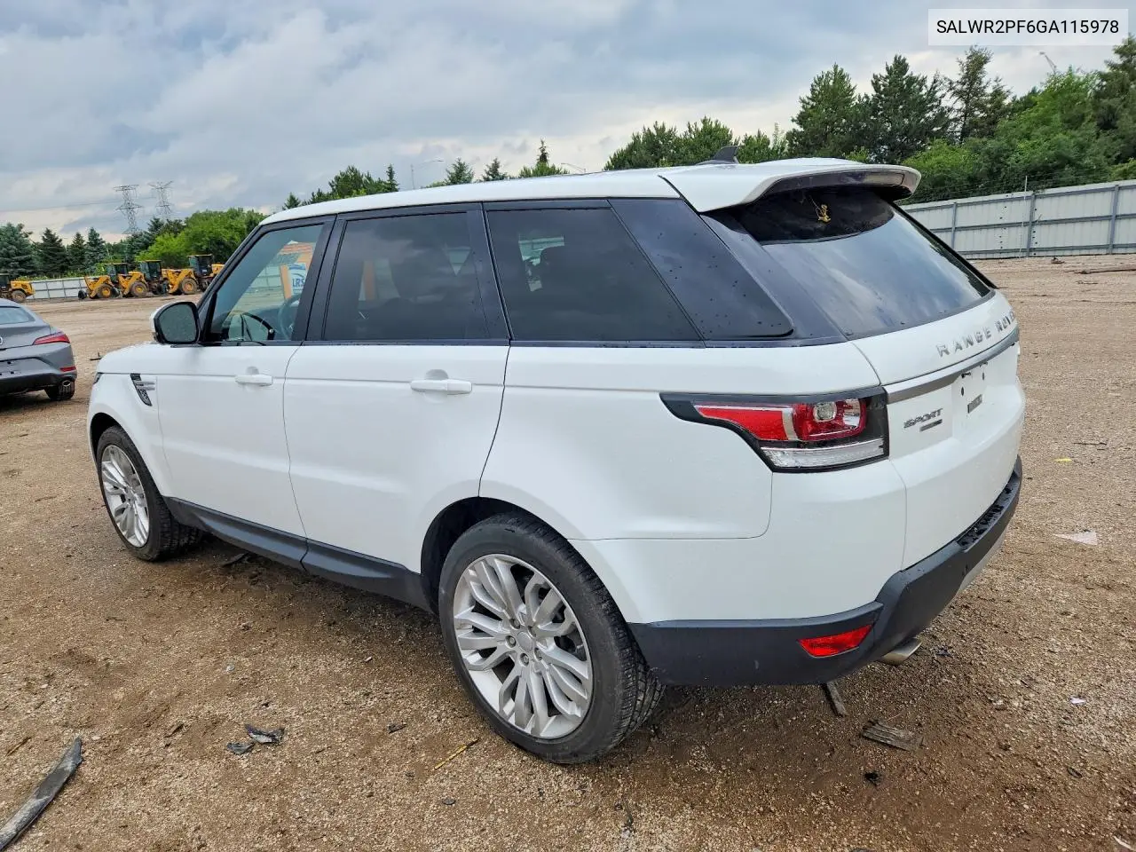 2016 Land Rover Range Rover Sport Hse VIN: SALWR2PF6GA115978 Lot: 58268006