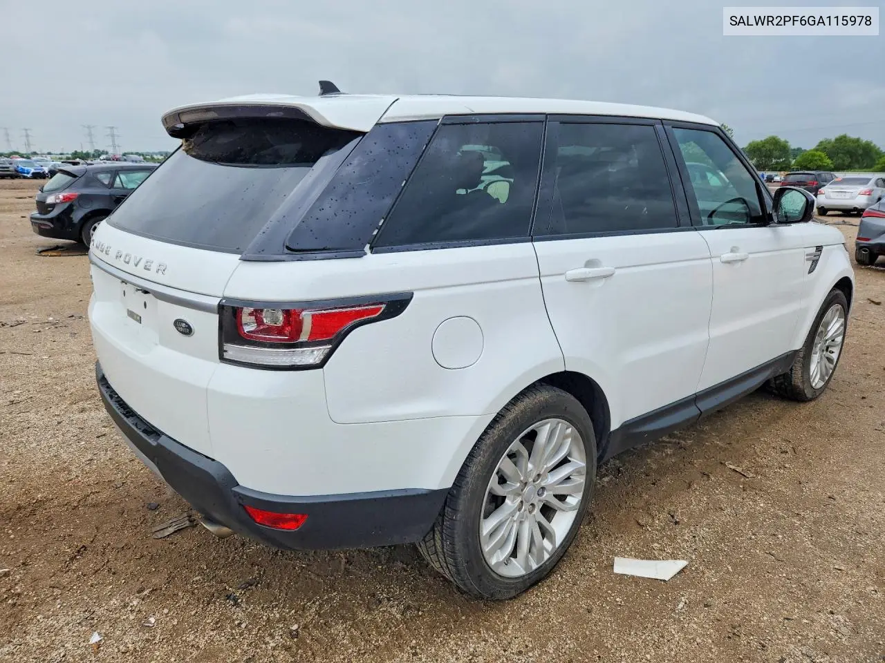 2016 Land Rover Range Rover Sport Hse VIN: SALWR2PF6GA115978 Lot: 58268006