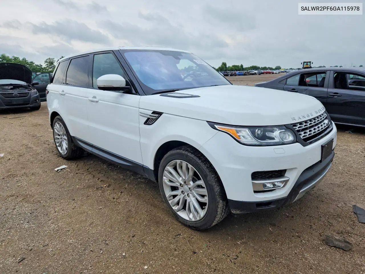 2016 Land Rover Range Rover Sport Hse VIN: SALWR2PF6GA115978 Lot: 58268006