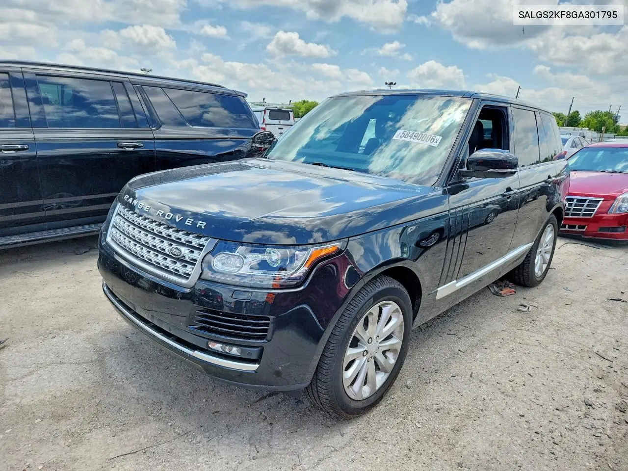 2016 Land Rover Range Rover Hse VIN: SALGS2KF8GA301795 Lot: 58490006