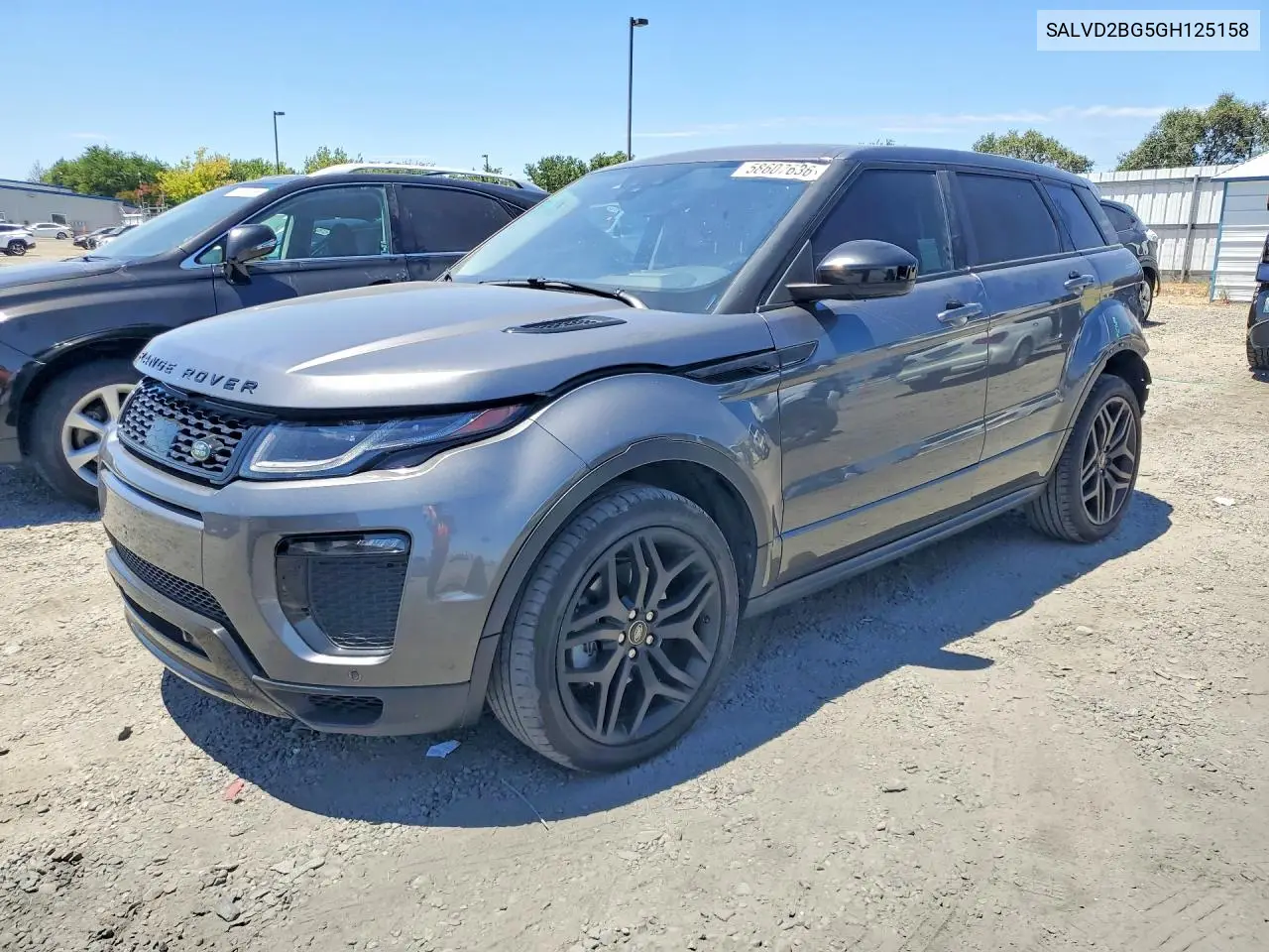 2016 Land Rover Range Rover Evoque Hse Dynamic VIN: SALVD2BG5GH125158 Lot: 58607636