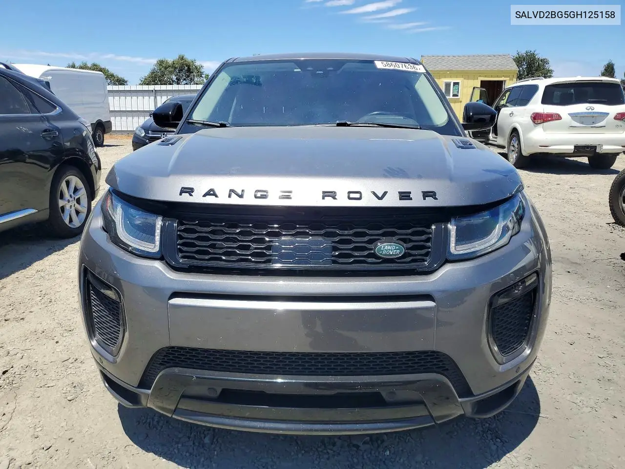 2016 Land Rover Range Rover Evoque Hse Dynamic VIN: SALVD2BG5GH125158 Lot: 58607636