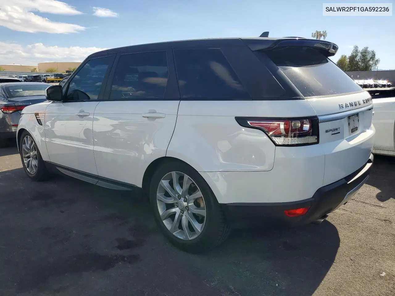 2016 Land Rover Range Rover Sport Hse VIN: SALWR2PF1GA592236 Lot: 58655386
