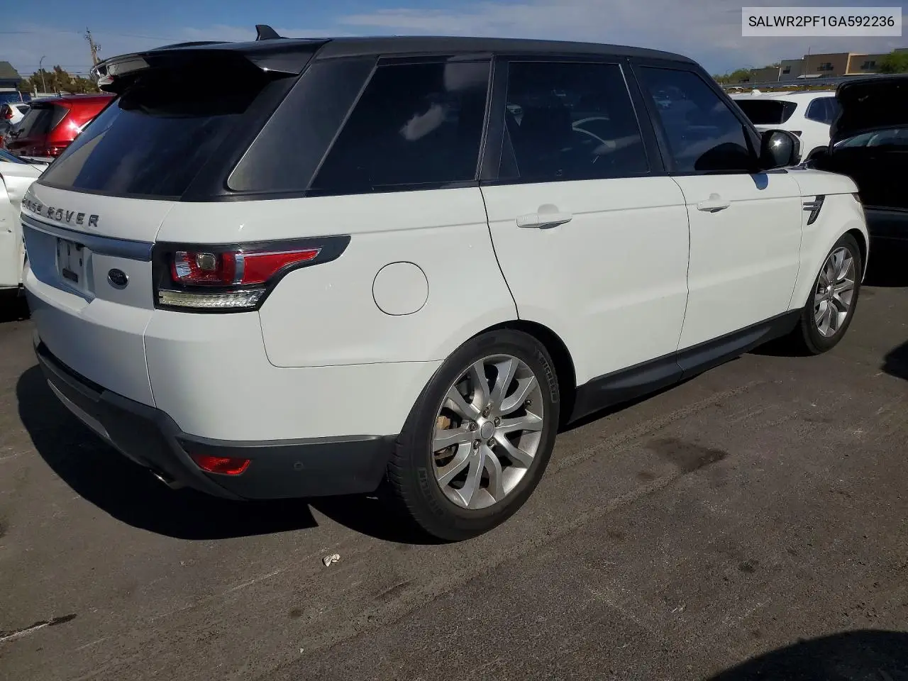 2016 Land Rover Range Rover Sport Hse VIN: SALWR2PF1GA592236 Lot: 58655386