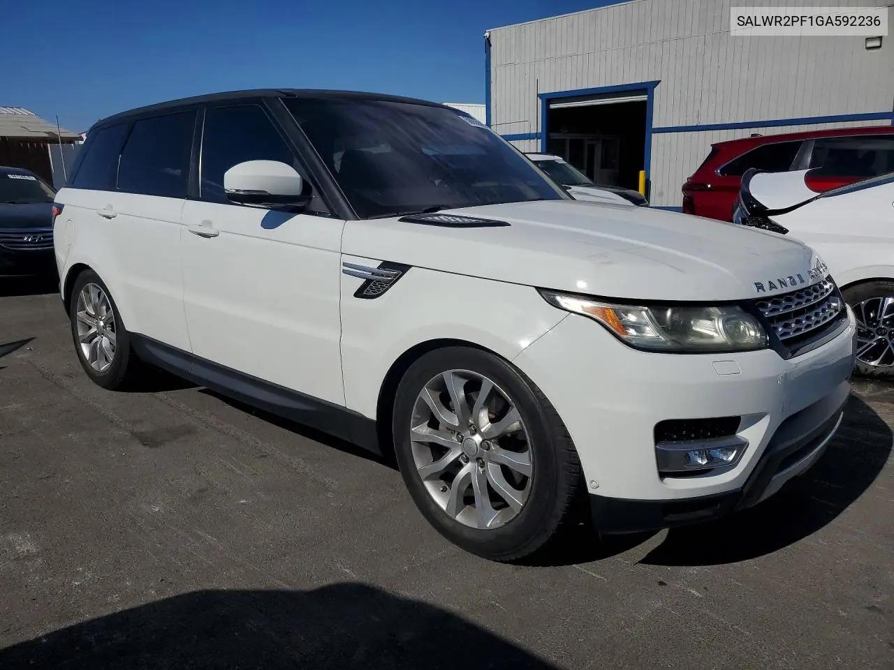 2016 Land Rover Range Rover Sport Hse VIN: SALWR2PF1GA592236 Lot: 58655386
