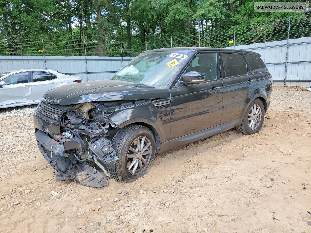 2016 Land Rover Range Rover Sport Se VIN: SALWG2VF4GA630891 Lot: 58906096