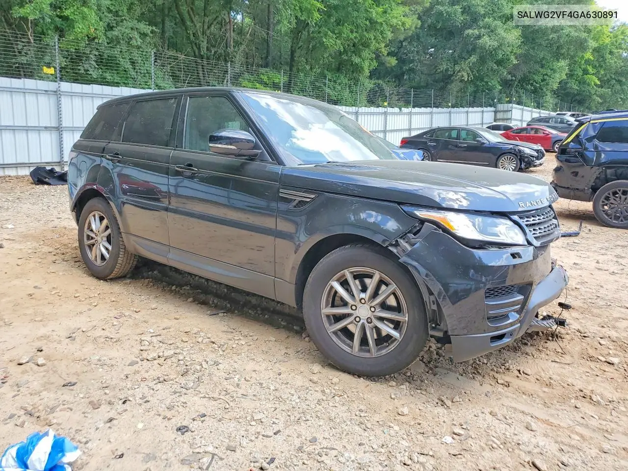 2016 Land Rover Range Rover Sport Se VIN: SALWG2VF4GA630891 Lot: 58906096