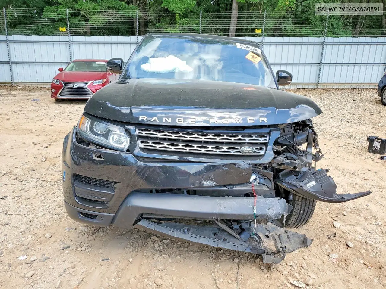 2016 Land Rover Range Rover Sport Se VIN: SALWG2VF4GA630891 Lot: 58906096