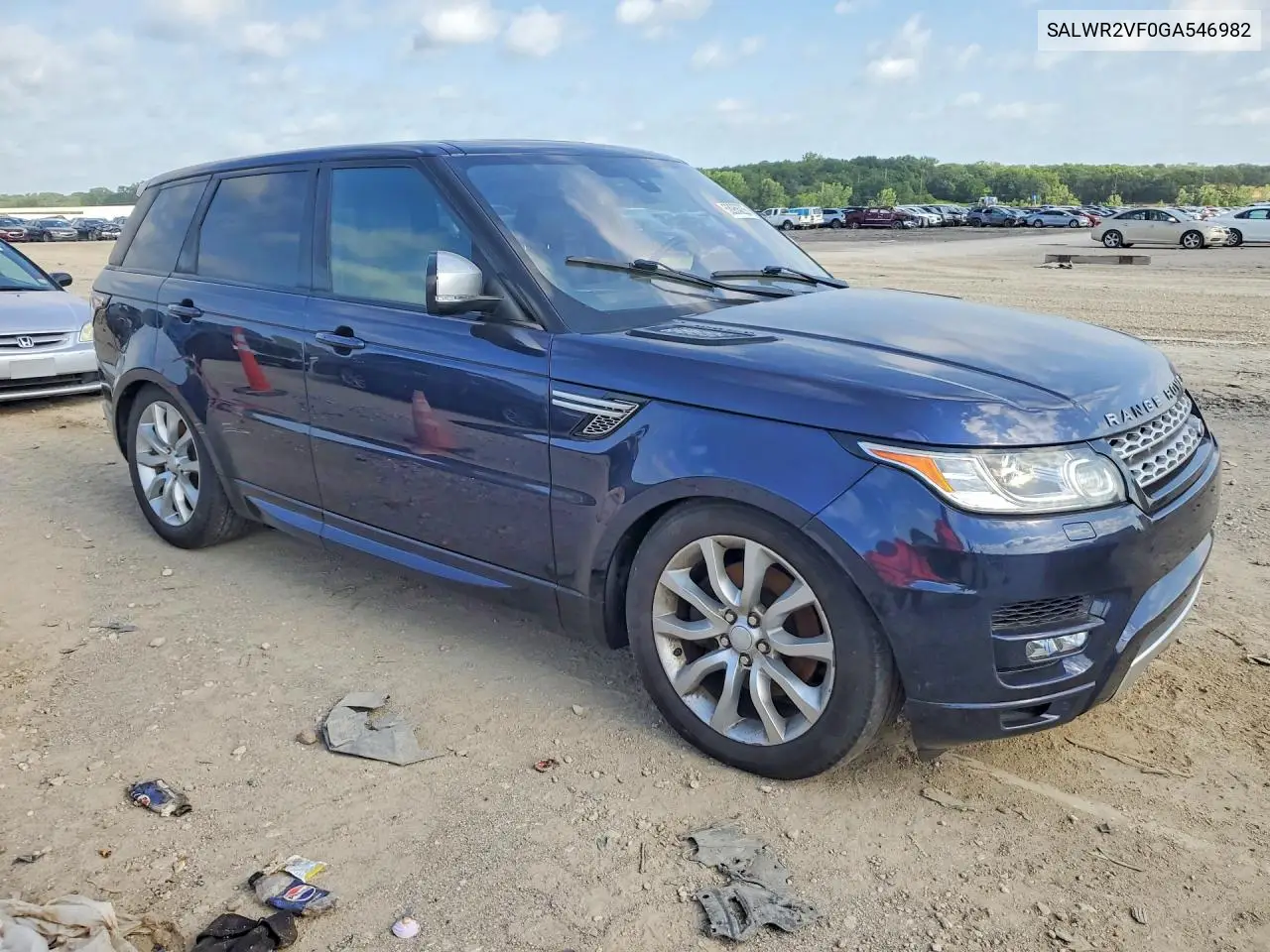 2016 Land Rover Range Rover Sport Hse VIN: SALWR2VF0GA546982 Lot: 58956226