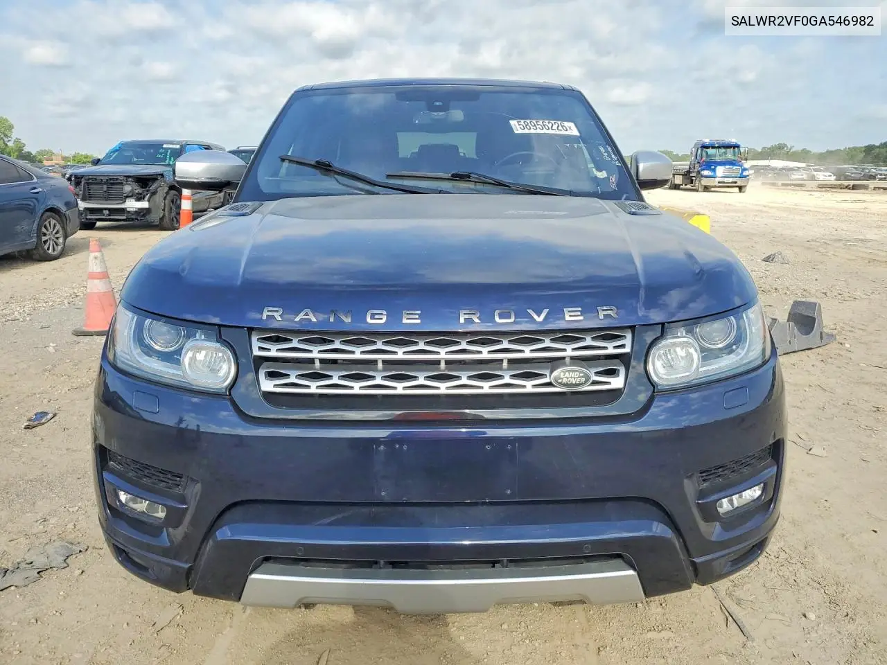 2016 Land Rover Range Rover Sport Hse VIN: SALWR2VF0GA546982 Lot: 58956226