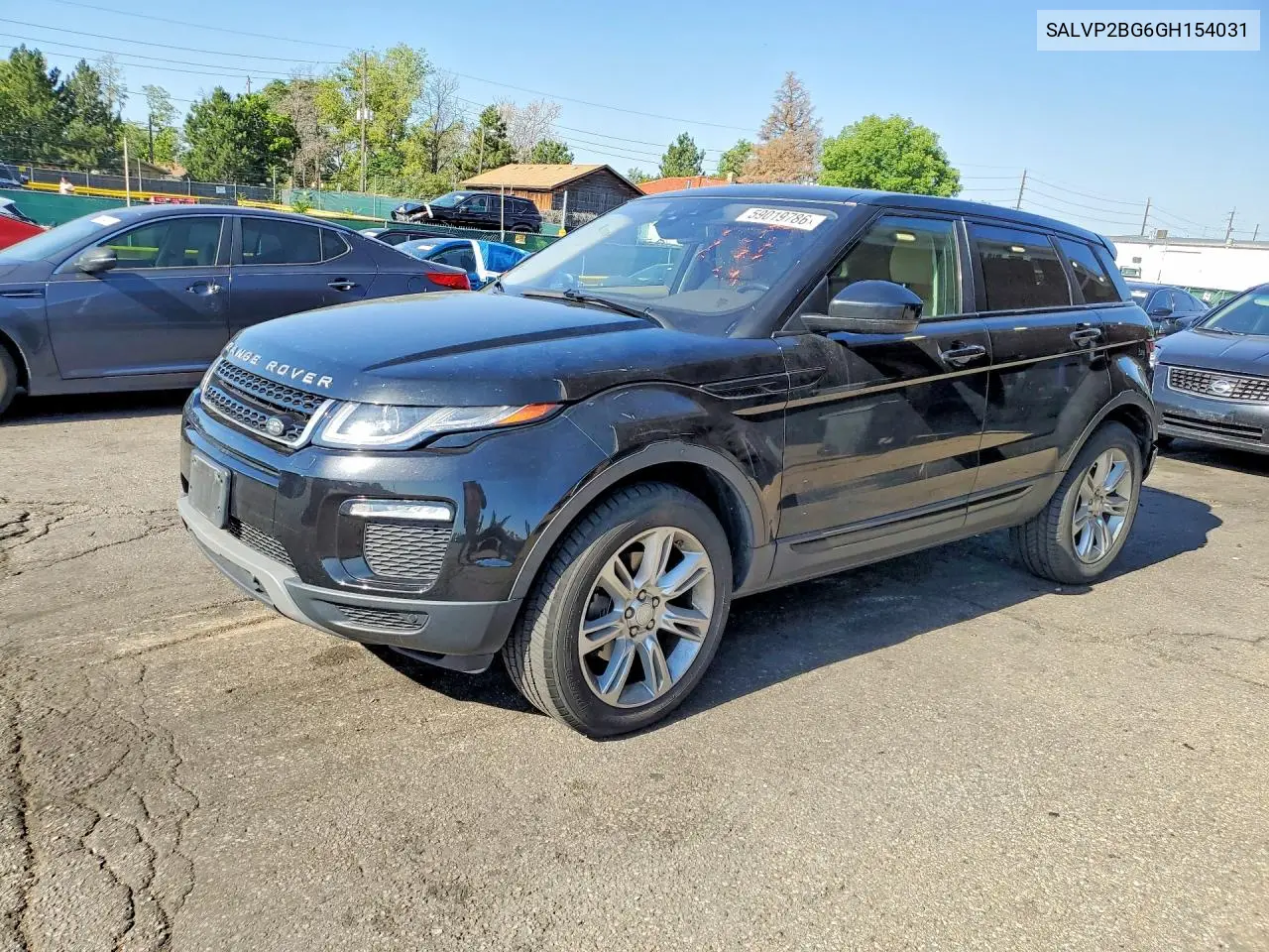2016 Land Rover Range Rover Evoque Se VIN: SALVP2BG6GH154031 Lot: 59019786