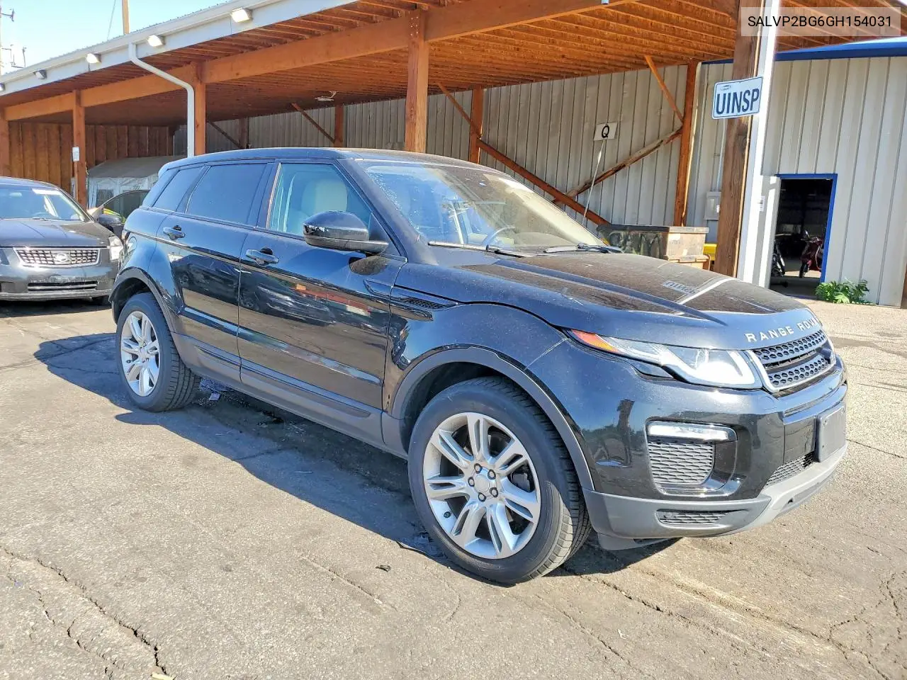 2016 Land Rover Range Rover Evoque Se VIN: SALVP2BG6GH154031 Lot: 59019786