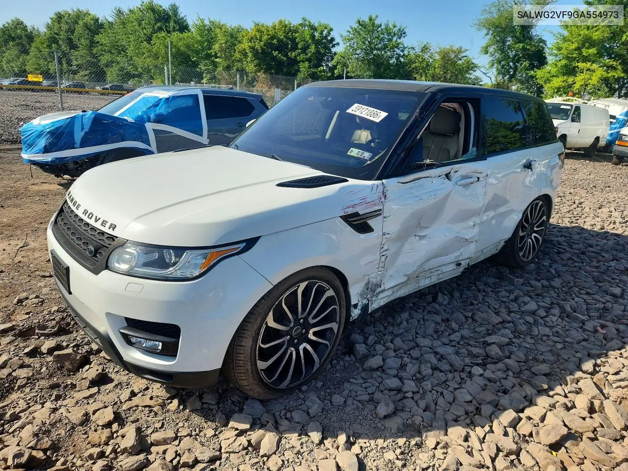 2016 Land Rover Range Rover Sport Se VIN: SALWG2VF9GA554973 Lot: 59121886