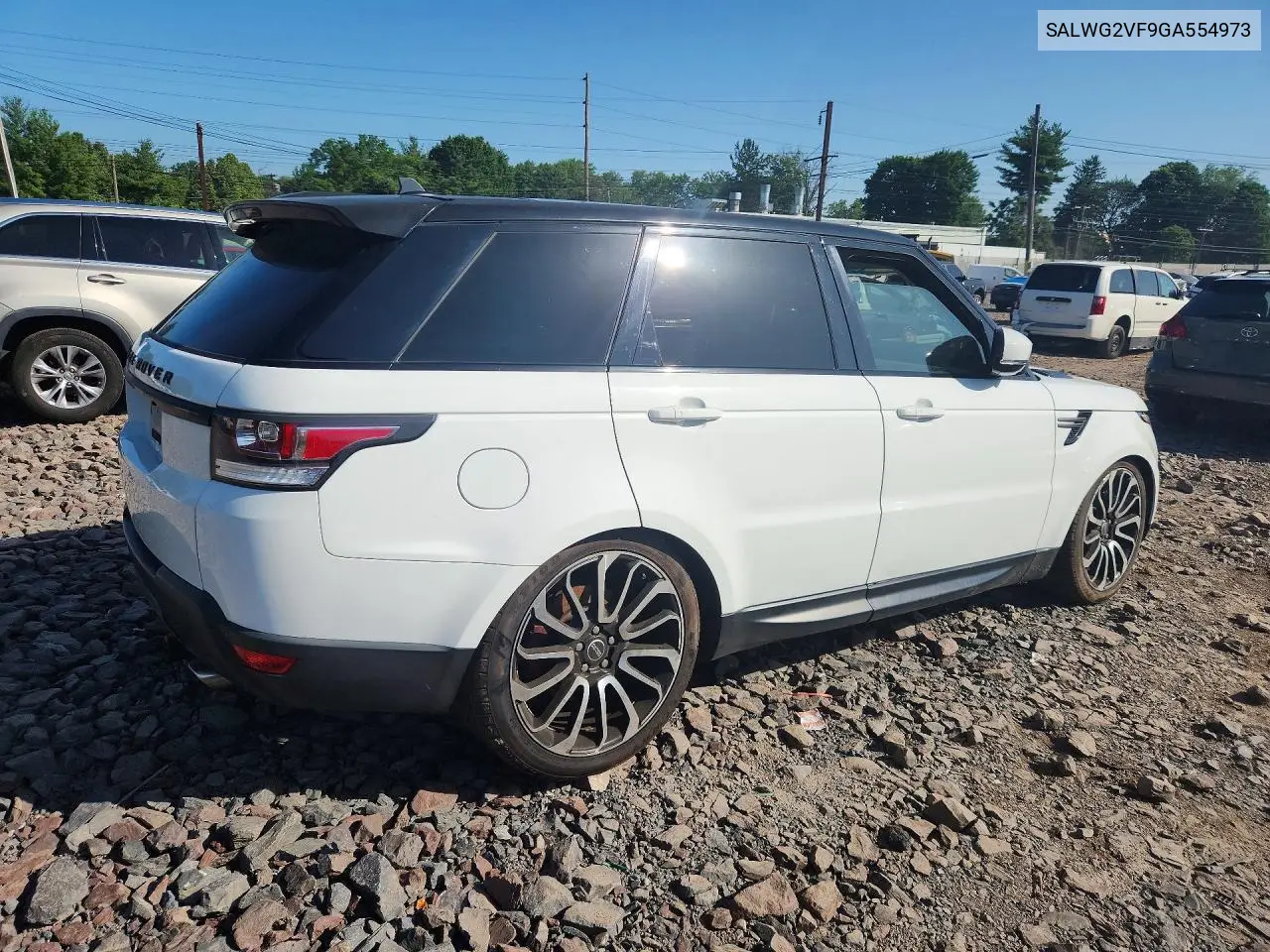 2016 Land Rover Range Rover Sport Se VIN: SALWG2VF9GA554973 Lot: 59121886