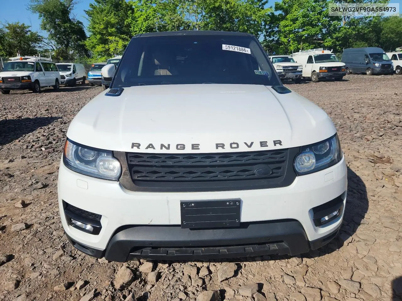 2016 Land Rover Range Rover Sport Se VIN: SALWG2VF9GA554973 Lot: 59121886