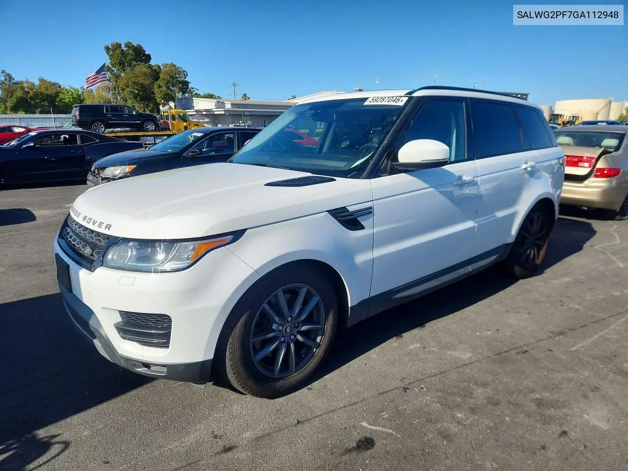 2016 Land Rover Range Rover Sport Se VIN: SALWG2PF7GA112948 Lot: 59287046