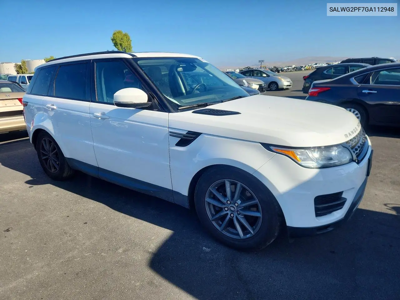 2016 Land Rover Range Rover Sport Se VIN: SALWG2PF7GA112948 Lot: 59287046