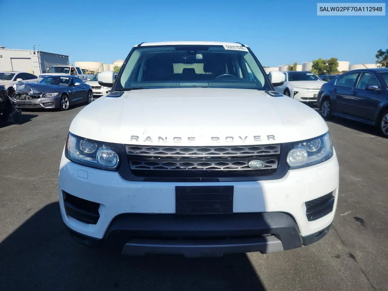 2016 Land Rover Range Rover Sport Se VIN: SALWG2PF7GA112948 Lot: 59287046