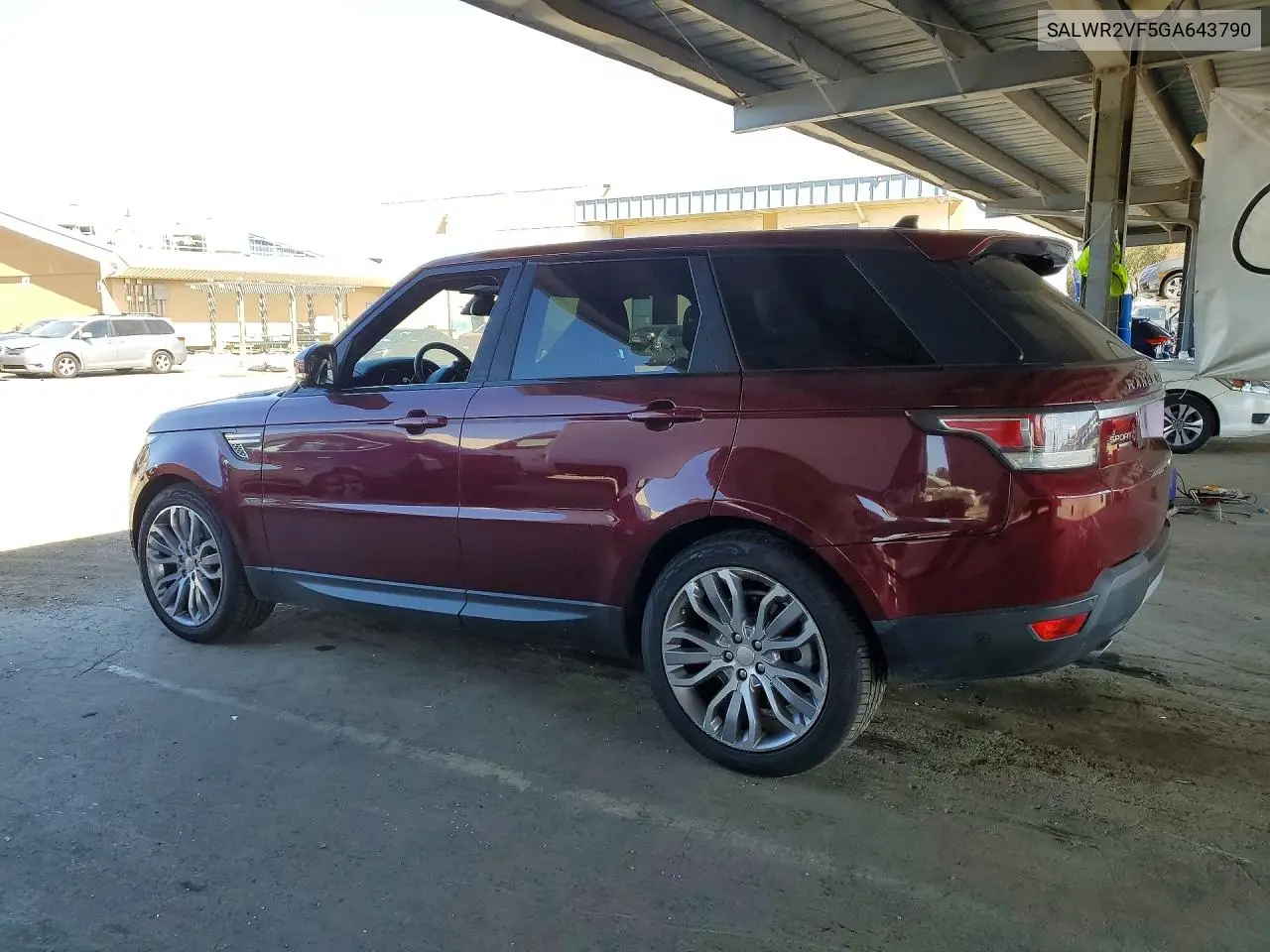 2016 Land Rover Range Rover Sport Hse VIN: SALWR2VF5GA643790 Lot: 59350356