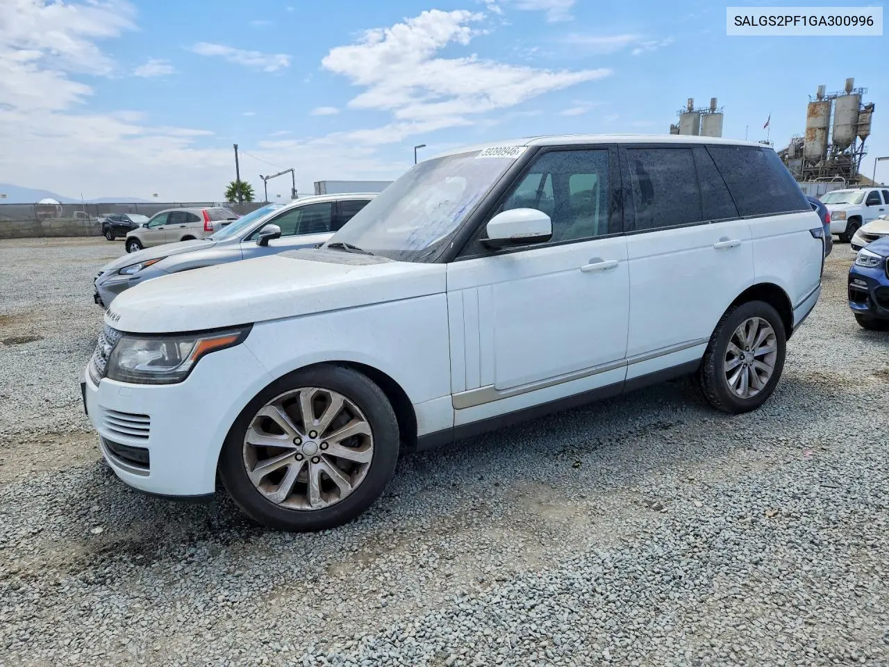 2016 Land Rover Range Rover Hse VIN: SALGS2PF1GA300996 Lot: 59390946