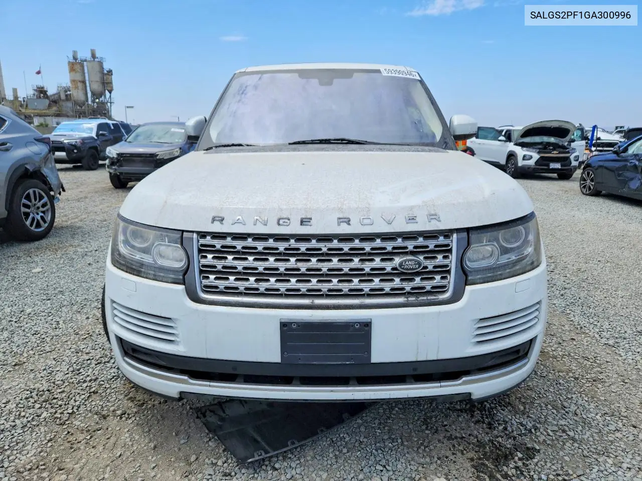 2016 Land Rover Range Rover Hse VIN: SALGS2PF1GA300996 Lot: 59390946