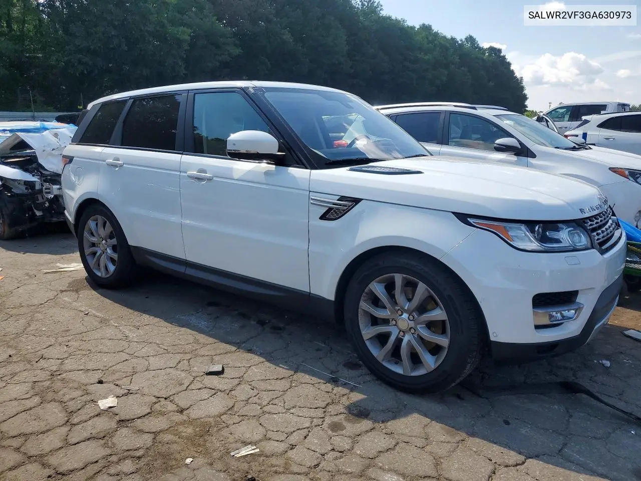 2016 Land Rover Range Rover Sport Hse VIN: SALWR2VF3GA630973 Lot: 59400036