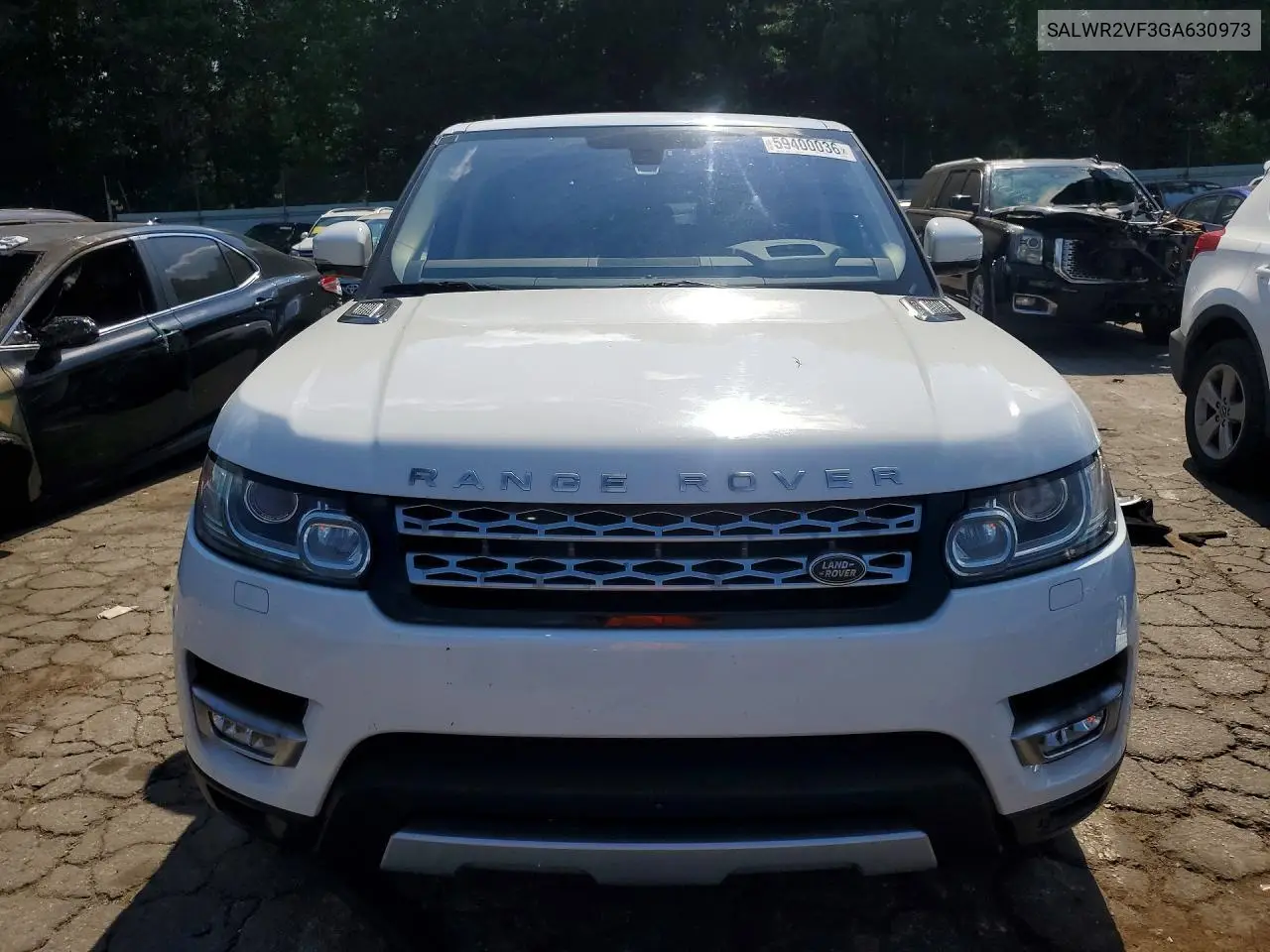 2016 Land Rover Range Rover Sport Hse VIN: SALWR2VF3GA630973 Lot: 59400036