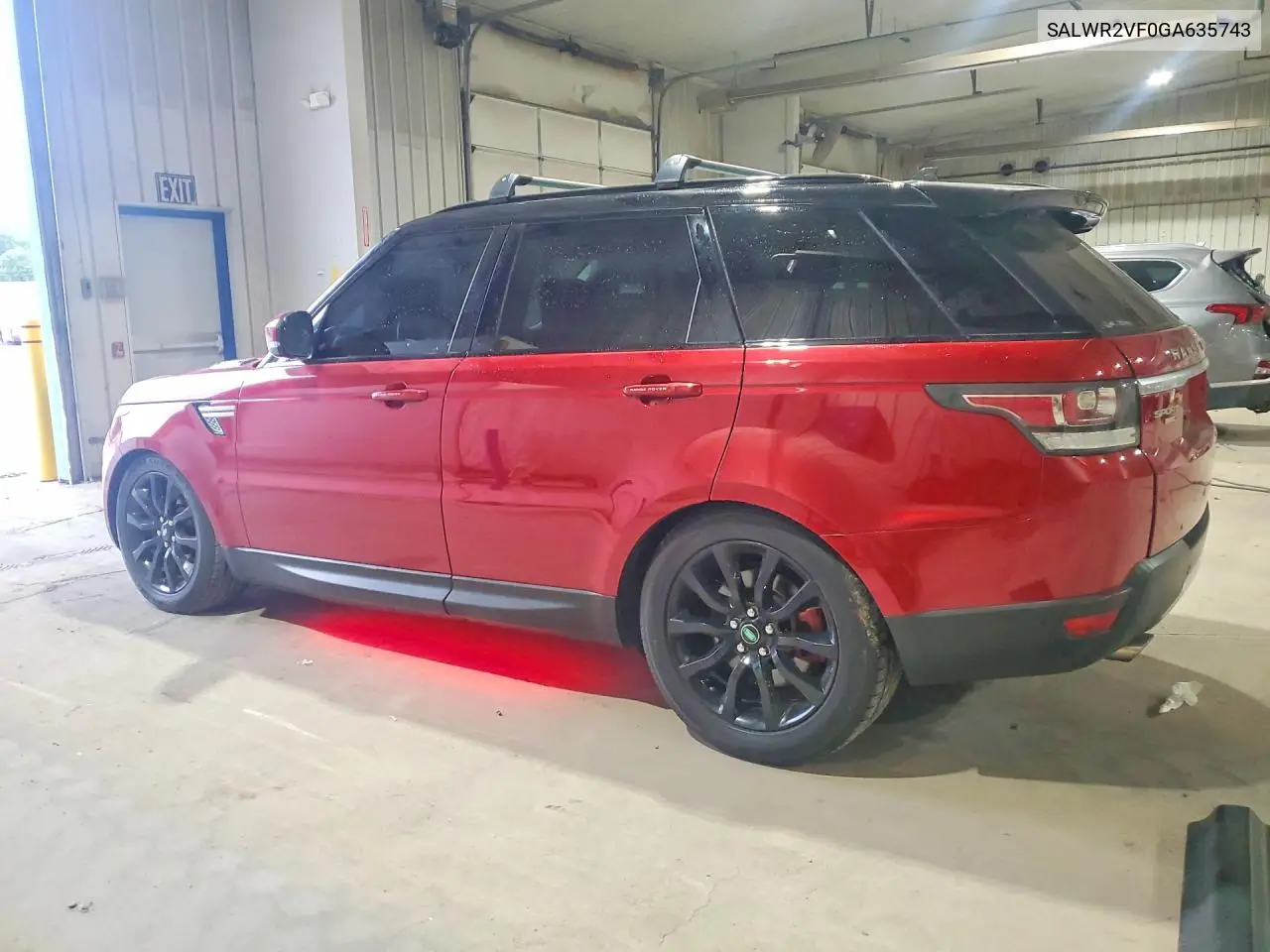 2016 Land Rover Range Rover Sport Hse VIN: SALWR2VF0GA635743 Lot: 59619796