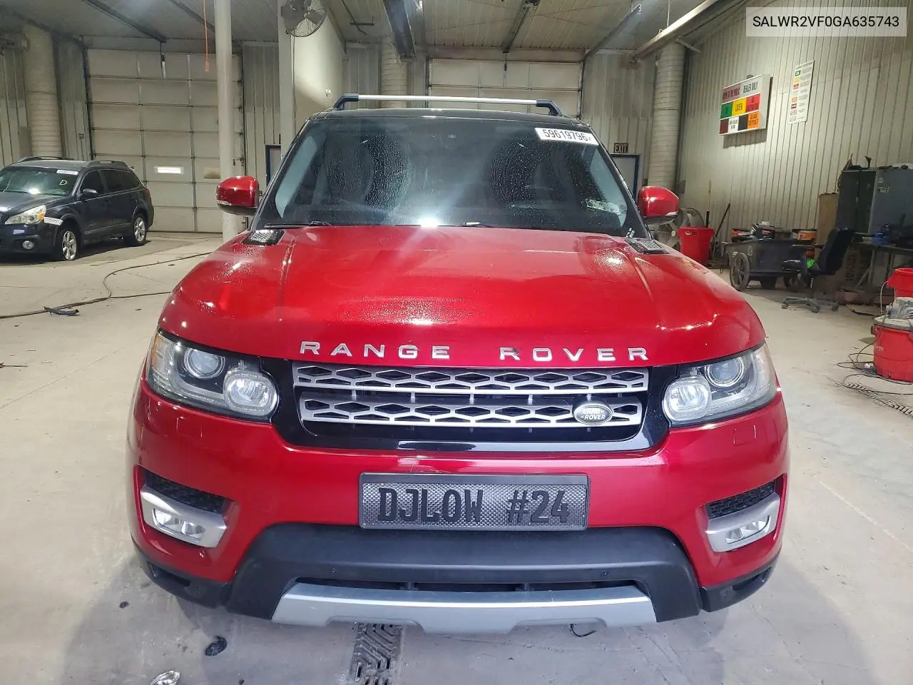 2016 Land Rover Range Rover Sport Hse VIN: SALWR2VF0GA635743 Lot: 59619796