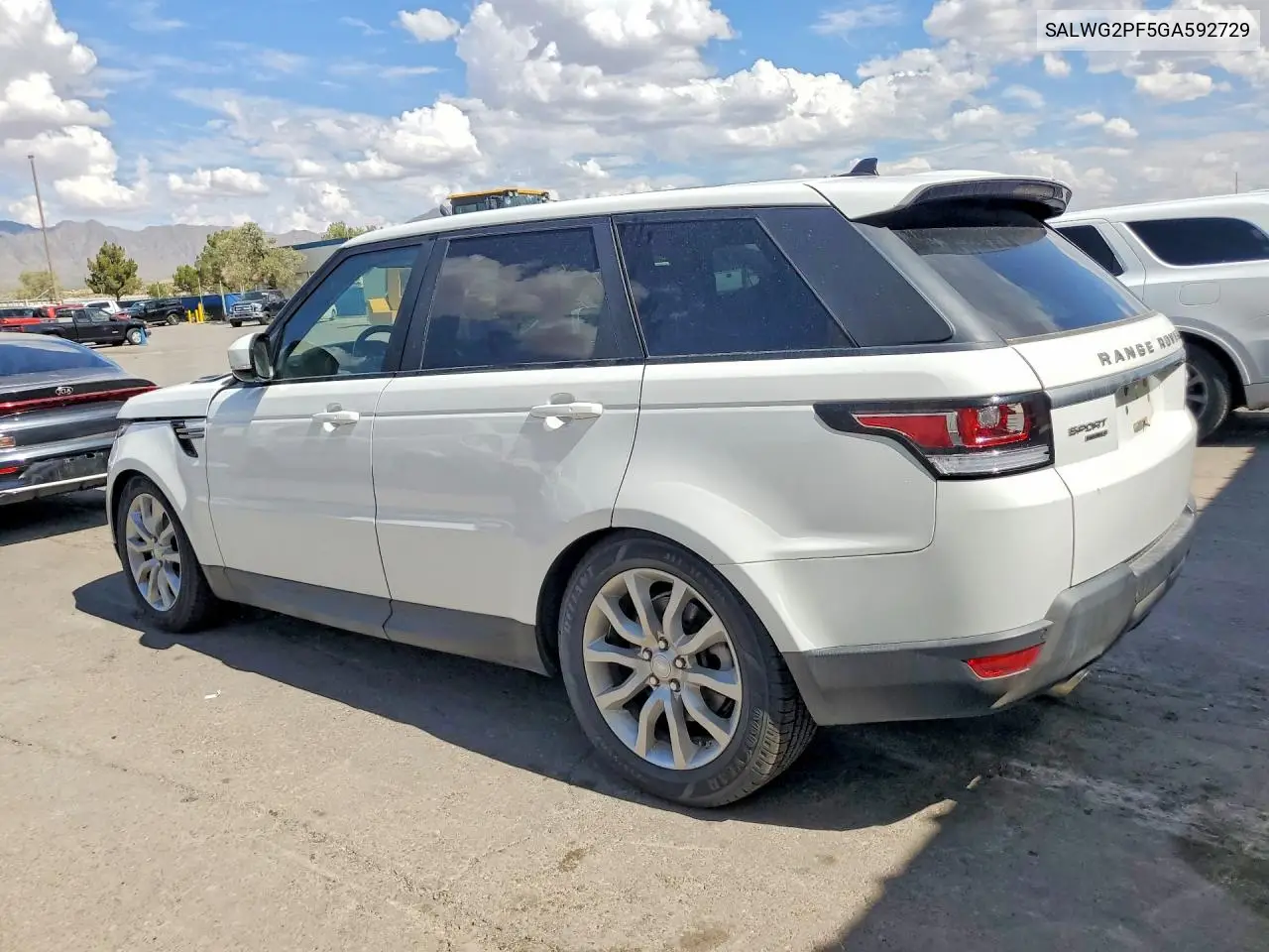 2016 Land Rover Range Rover Sport Se VIN: SALWG2PF5GA592729 Lot: 59705946