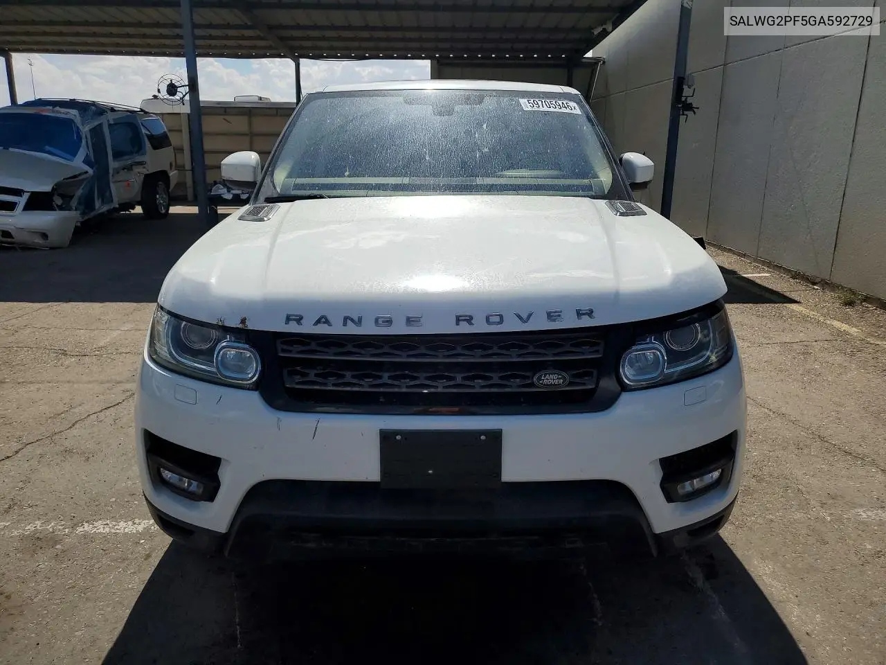 2016 Land Rover Range Rover Sport Se VIN: SALWG2PF5GA592729 Lot: 59705946