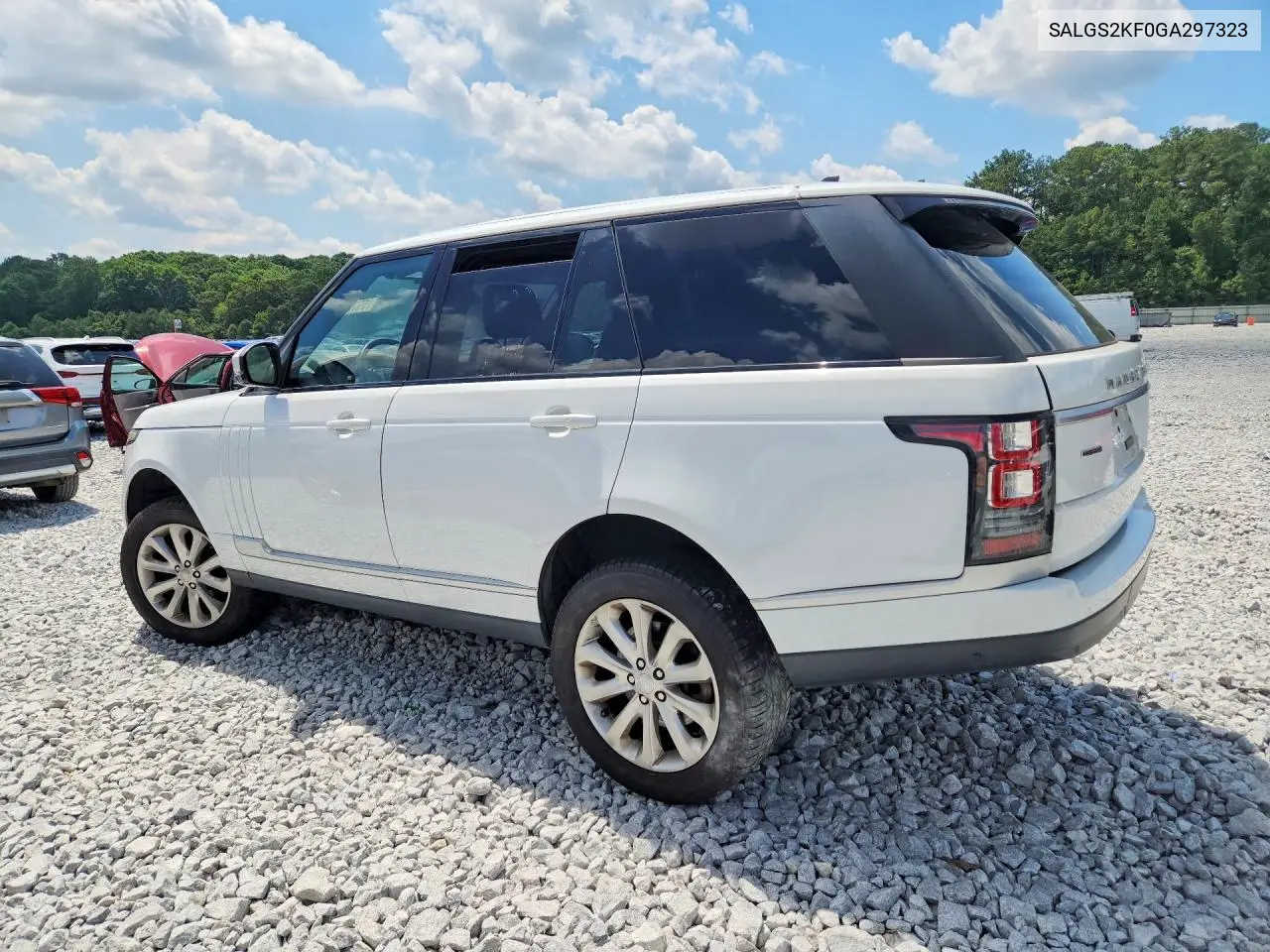 2016 Land Rover Range Rover Hse VIN: SALGS2KF0GA297323 Lot: 59731616