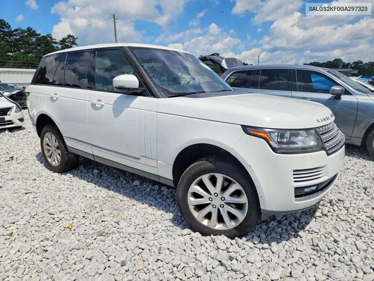 2016 Land Rover Range Rover Hse VIN: SALGS2KF0GA297323 Lot: 59731616