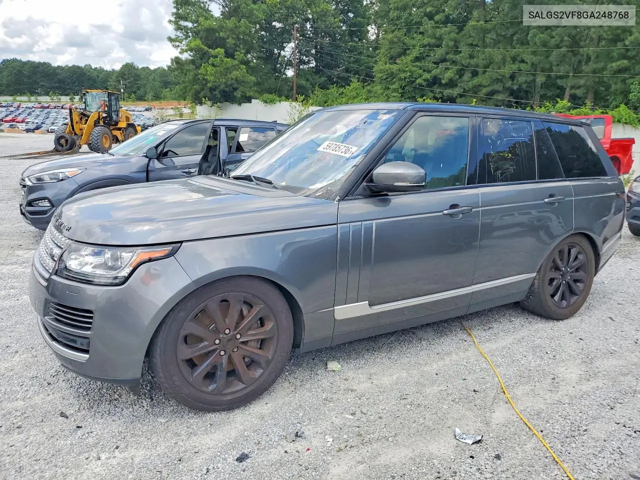 2016 Land Rover Range Rover Hse VIN: SALGS2VF8GA248768 Lot: 59785736