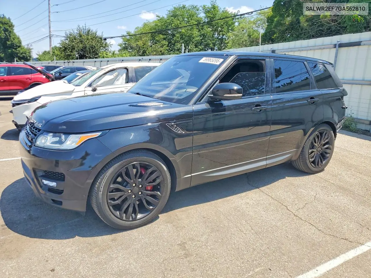 2016 Land Rover Range Rover Sport Sc VIN: SALWR2EF7GA562810 Lot: 59965096