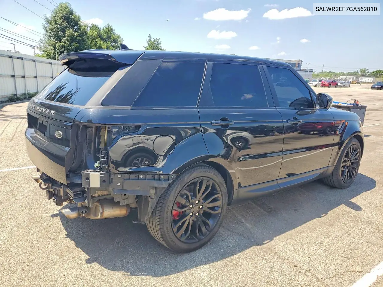 2016 Land Rover Range Rover Sport Sc VIN: SALWR2EF7GA562810 Lot: 59965096