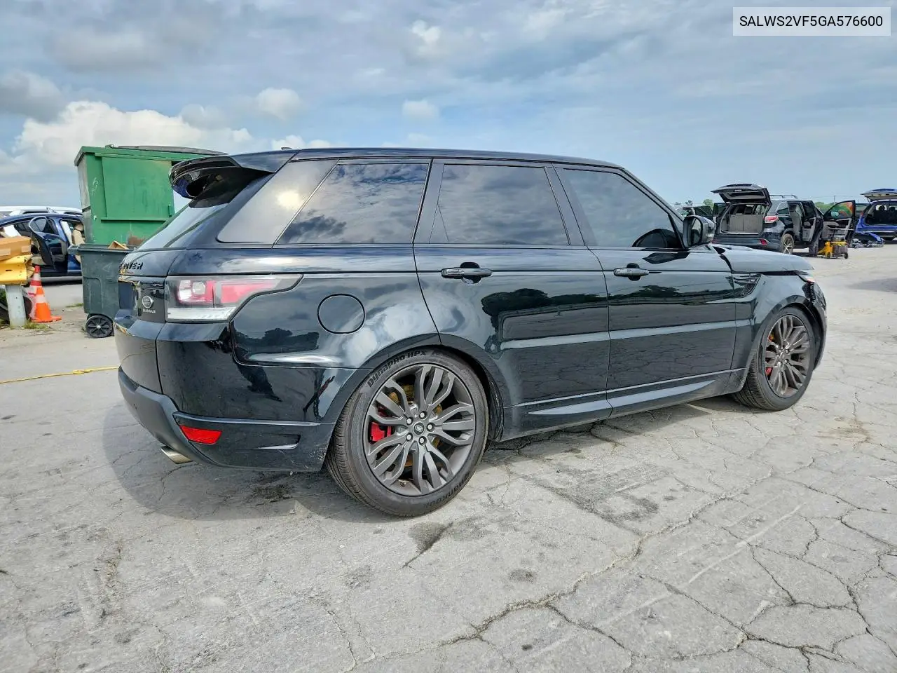 2016 Land Rover Range Rover Sport Hst VIN: SALWS2VF5GA576600 Lot: 60035186
