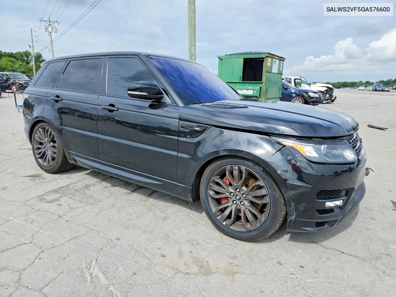 2016 Land Rover Range Rover Sport Hst VIN: SALWS2VF5GA576600 Lot: 60035186
