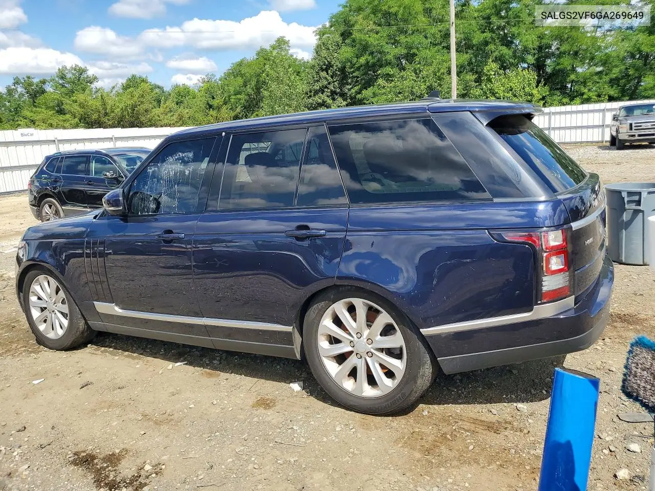 2016 Land Rover Range Rover Hse VIN: SALGS2VF6GA269649 Lot: 60074096