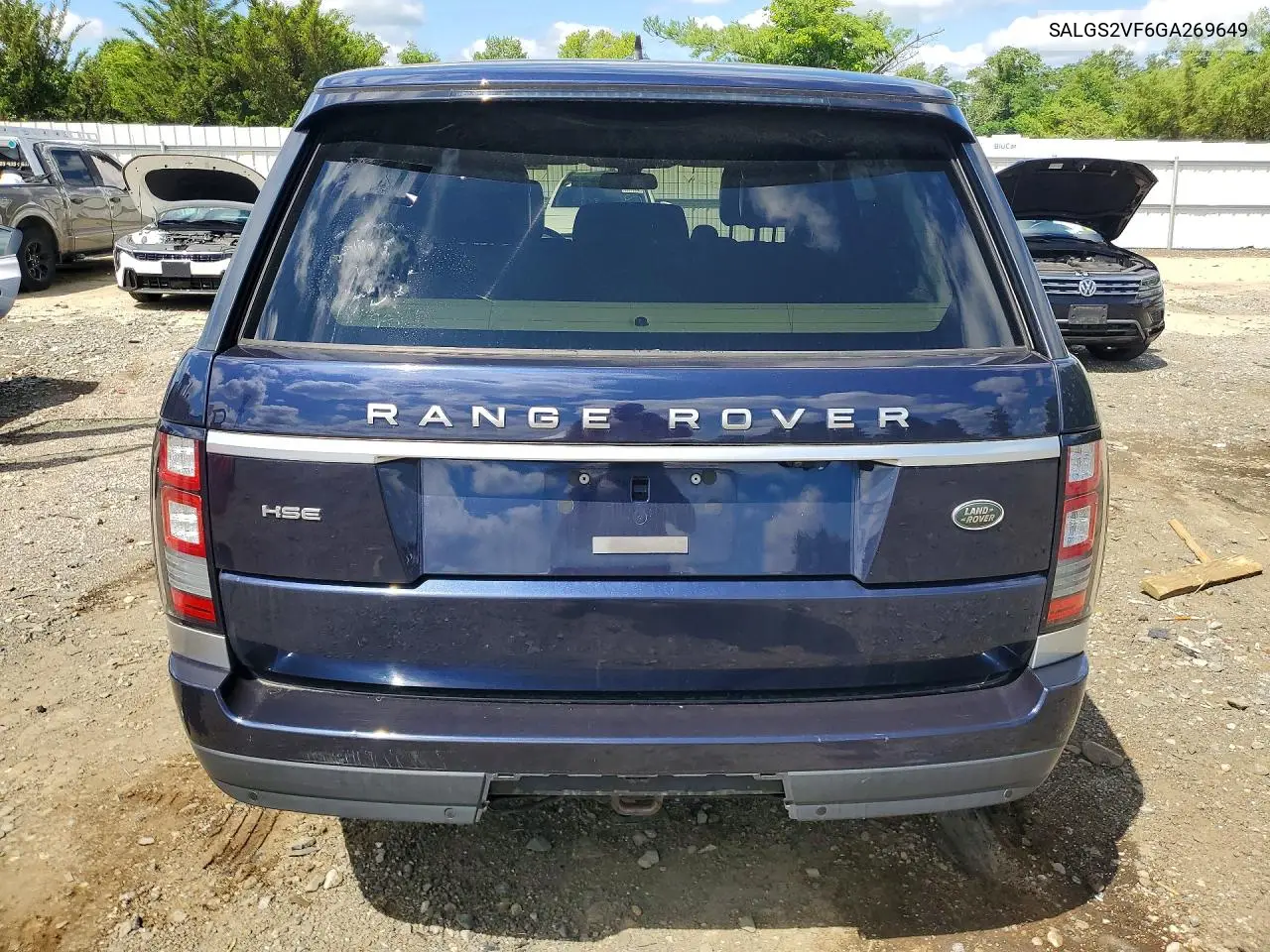 2016 Land Rover Range Rover Hse VIN: SALGS2VF6GA269649 Lot: 60074096