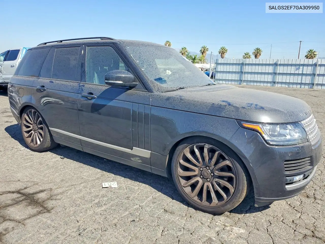 2016 Land Rover Range Rover Supercharged VIN: SALGS2EF7GA309950 Lot: 60081646